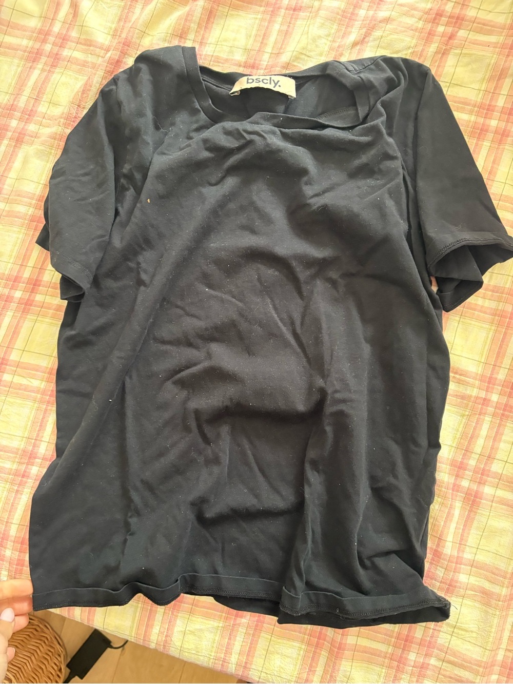 bscly. Black Organic Cotton Tee
